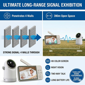 KT562H 2.4GHz Non-WiFi Video Baby Monitor 5 Inch <b>IPS</b> 720P HD Screen with 5000mAh Battery PTZ <b>Camera</b> 1000ft Range - Product Image 5