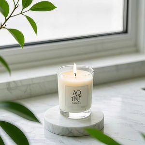 Fournisseur en gros de bougie parfumée d'aromathérapie en verre de cire avec emballage personnalisé bâton d'étiquette de logo - Product Image 2