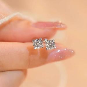 Boucles d'oreilles pendantes scintillantes en zircon cubique, en acier inoxydable plaqué or, hypoallergéniques, de luxe, pour femmes, pour les fêtes, le quotidien, cadeau - Product Image 5