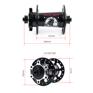 MH011 POLSO QR Boost 120 Sons 32H 36H Moyeu avant et arrière VTT en alliage d'aluminium avec frein à disque Corps de moyeu HG <span class=keywords><strong>Axe</strong></span> à dégagement <span class=keywords><strong>rapide</strong></span> - Product Image 6