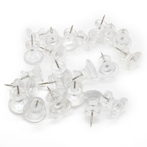 Chinchetas Decorativas Transparentes y Coloridas para Oficina, Prácticas Chinchetas y Tachuelas - Product Image 6