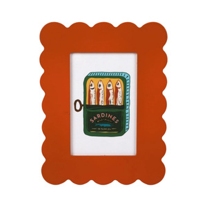 Decoração Moderna para Casa Moldura de Foto em MDF Design com Padrão de Ondas Moldura de Mesa 13x18cm - Product Image 1