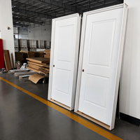 Portes intérieures modernes pré-montées en bois massif, moulurées, de style américain, en MDF apprêté, pour salon et maison