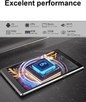 Téléphones mobiles et tablettes 4G Pc 8 Pulgadas/8 pouces Wifi 2GB + 32GB ROM Tablette avec fente pour carte Sim