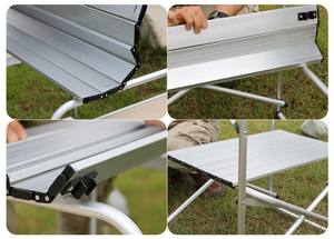 Rangement Portable en plein air cuisine pique-nique <span class=keywords><strong>Table</strong></span> pliante Structure facile à plier Camping cuisine <span class=keywords><strong>placard</strong></span> - Product Image 6