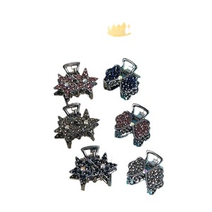 Rhinestone Alloy Claw <b>Clip</b> 6 Cm Side <b>Clip</b> For Women Daily Use Yiwu Origin - Product Image 5