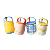 Boîte à lunch carrée isotherme pour petit-déjeuner, 450 ml, couvercle en plastique, cuillère, acier inoxydable 304, anti-fuite, compatible micro-ondes