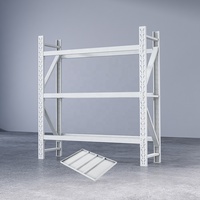 Modulares Regalsystem Mehrstöckig Robustes Stahl-Eisen Pulverbeschichtet Rostfrei Einfache Montage Leichtes Display-Lagersystem