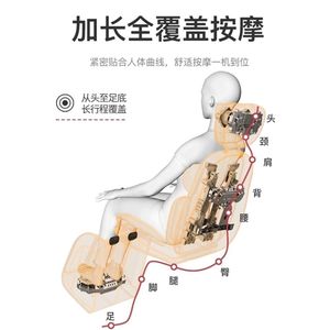 Massager For Back Waist Neck Shoulders Reclining Massage Chair Cushion Home Use With Kneading Infrared Therapy - Product Image 2