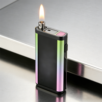 Briquet USB en métal personnalisé en gros, torche électrique à arc rechargeable moderne pour le camping (plastique)
