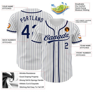 Camiseta de Béisbol Personalizada al por Mayor de los New York <span class=keywords><strong>Mets</strong></span>, Camiseta de Béisbol Sublimada del Equipo Estadounidense, Uniformes de Béisbol con Rayas - Product Image 2