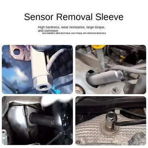 4Pcs Slotted Offset Exhaust Connector <b>Socket</b> Set,1/2" Drive CR‑V Steel Automotive Exhaust Fitting Removal Tool Kit - Product Image 6