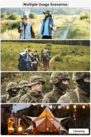 Ensemble chapeau de camouflage et masque facial balaclava, protection solaire à séchage rapide pour le cou et le visage, idéal pour la pêche, la randonnée et le camping en extérieur