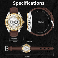 Jam tangan pintar Bisnis Pria KC83 dengan tali baja casing badan kuat logam dengan OEM ODM disesuaikan