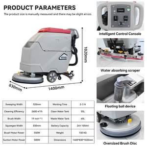 Máquina Fregadora <span class=keywords><strong>de</strong></span> Pisos Eléctrica Inalámbrica Compacta Industrial <span class=keywords><strong>de</strong></span> 30 Pulgadas para Uso Residencial - Product Image 6