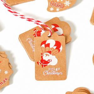 <strong>Christmas</strong> Kraft Gift Tags Cardboard Brochure With String For <strong>Christmas</strong> Presents <strong>Christmas</strong> Gift Tagging Solution - Product Image 3