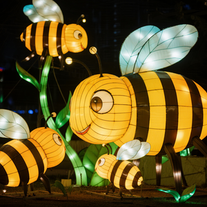 Linternas Chinas Hechas a Mano con Forma <span class=keywords><strong>de</strong></span> Abeja, Impermeables y Duraderas, <span class=keywords><strong>para</strong></span> Festivales, Navidad, Jardín, Parques Temáticos, Fiestas y Celebraciones - Product Image 4