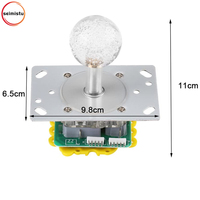 Haute qualité coloré LED Arcade contrôle bâton Joystick 12V tension jeu accessoires pour pièce poussoir poupée Machine