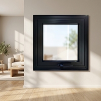 Ventana de Aluminio Moderna con Apertura Exterior, Aislamiento Térmico, Doble Acristalamiento, Vidrio Templado, Diseño Resistente al Viento para Villa en Nueva Zelanda