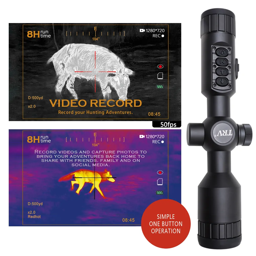 Miglior prezzo 2-10X HD ottica termografia per la caccia a infrarossi visione notturna termica cannocchiale per la caccia