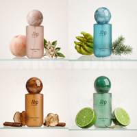 Flacon pulvérisateur de parfum personnalisé avec bouchon sphérique, 100 ml, rechargeable, pour hydratation cutanée et maquillage
