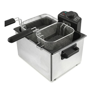 Friteuse Électrique Double Panier 5L Norme UE Transfrontalière 2000W, Petite Friteuse Domestique <span class=keywords><strong>pour</strong></span> Frites, Donuts et Fritures à l'Huile - Product Image 6