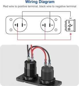 12V Thuốc lá nhẹ hơn ổ cắm Adapter với ánh sáng LED kép 30W QC3.0 và 30W PD sạc USB ổ cắm loại nhôm - Product Image 4