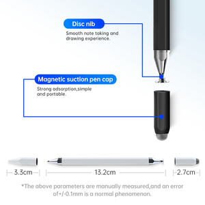 WENKU RY301C OEM 3-in-1 Passiver Kapazitiver Stylus-Stift aus Kunststoff, universell für iOS, Android, Windows, Touchscreen, Schreiben, Zeichnen, ohne Aufladen - Product Image 4