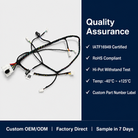 Konektor Kabel Harness Mobil 4 Pin untuk Kamera Mundur Excavator 12V Bersertifikasi ISO9001