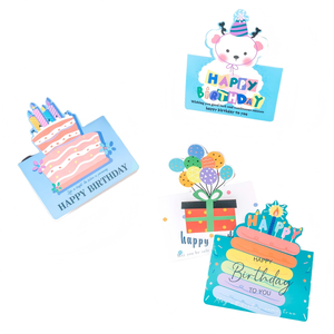 New 3D <strong>Birthday</strong> Card Children's Happy <strong>Birthday</strong> Eco-Friendly <strong>English</strong> Blessing Small Card Party Decoration Card - Product Image 3