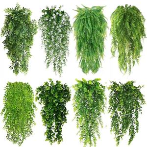 เซียงหลิน และพืชแขวนประดิษฐ์สีเขียว ขนาด 30 ซม.-100 ซม. ช่อกล้วยไม้พลาสติกสำหรับตกแต่งงานแต่งงาน - Product Image 1