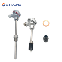 Sensor Suhu Resistansi Platinum PT100 Kustom ODM/OEM Harga Pabrik Probe Stainless Steel Transmitter IP65 Resolusi 0.1C