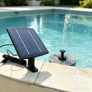 <span class=keywords><strong>Fontaine</strong></span> <span class=keywords><strong>solaire</strong></span> de jardin, pompe à eau <span class=keywords><strong>solaire</strong></span> avec LED, décoration extérieure <span class=keywords><strong>solaire</strong></span> pour bain d'oiseaux - Product Image 6