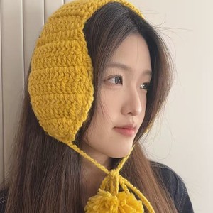 <span class=keywords><strong>Cache</strong></span>-oreilles en peluche douillets doublés polaire, <span class=keywords><strong>cache</strong></span>-oreilles tricotés thermiques coupe-vent pour l'hiver, pour filles et femmes - Product Image 3