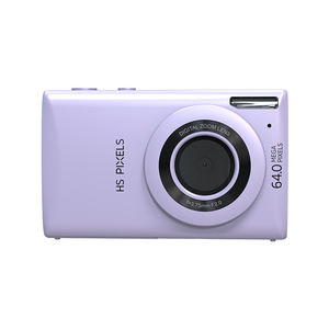 Mode rose Portable 64MP Photo Vlogging Mini carte vidéo taille MP3 corps Photo numérique 4k caméra Compact avec caméra - Product Image 6