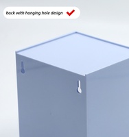 Bacs médicaux empilables inclinables en plastique ABS, bacs muraux transparents à bascule pour l'utilisation en stockage dans les hôpitaux, les cabinets dentaires et les pharmacies