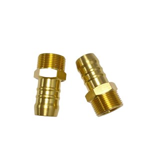 Conector de latón de alto flujo con boquilla recta para manguera, adaptador de tubería de agua de refrigeración - Product Image 2