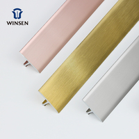 Bande de garniture de carrelage en aluminium de couverture garniture murale décorative profilés en aluminium accessoires de carrelage de sol en forme de T