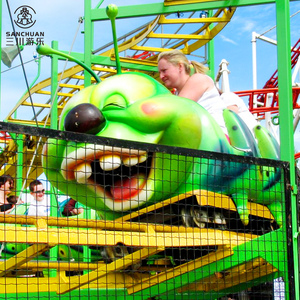 Manèges de parc d'attractions de haute qualité et palpitants : Train sur mini-tracks Caterpillar et Montagnes russes Wacky Worm à vendre - Product Image 2