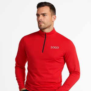 Sweat-shirt de golf personnalisé à col zippé, respirant, anti-humidité, séchage rapide, manches longues - Product Image 3