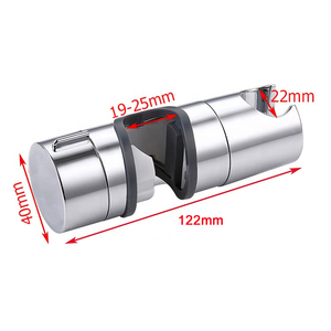 Moderne 18-25mm ABS Chrome <span class=keywords><strong>Universel</strong></span> Réglable Rail En Plastique <span class=keywords><strong>Curseur</strong></span> Pince Support Main <span class=keywords><strong>Douche</strong></span> Titulaire Salle De Bains Robinet Accessoires - Product Image 6