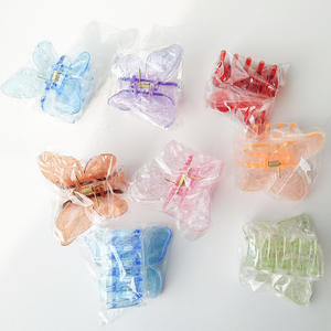 Pince à cheveux papillon, pack multicolore assorti, accessoire capillaire de vendeur ambulant de grand magasin à un yuan, petite marchandise de Yiwu - Product Image 3