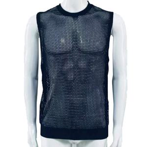 Customized Men's Casual Summer <b>Tank</b> <b>Tops</b> <b>Vintage</b> Style Breathable Knitted Sports Sleeveless Beach <b>Tank</b> <b>Top</b> for Streetwear - Product Image 5