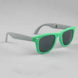 Gafas de sol plegables de bolsillo compacto con protección UV400 2024, logotipo personalizado, sombrillas de verano Unisex, negro, verde, amarillo, rojo y azul - Product Image 4