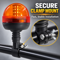 IP66 LED Bernsteinfarbene Warnleuchte Dach-Stroboskoplampe Notfall-Sicherheits-Blinklicht für Gabelstapler Wohnmobil LKW Traktor