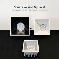 Spots encastrés étanches IP65 de haute qualité, dimmables Dali, luminaires LED pour éclairage commercial