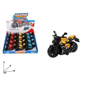 Racing Motorcycle Friction Powered 12 Pcs <b>Display</b> <b>Box</b> 9x8x14 Cm Toy Vehicle - Product Image 1