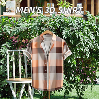 Pakaian Pria Kasual Slim Fit Bermotif Digital 3D Pola Titik Tradisional Afrika untuk Pesta Pernikahan Musim Panas 100% Poliester Anti Kusut
