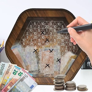 Tirelire en bois avec balance numérique, couvercle transparent, portable, pour enfants et adultes, décoration de la maison, cadeau - Product Image 2