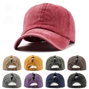 Wholesale Hot Sell Plain Faded Washed Cotton Baseball <b>Hats</b> Ponytail Hole Design Sun <b>Hat</b> Summer Outdoor Sports Daily Baseball <b>Hat</b> - Product Image 2